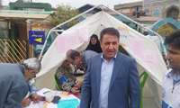 برپایی چادر های مراقبت و ارائه خدمات رایگان به مناسبت هفته سلامت در شهرستان آستانه اشرفیه